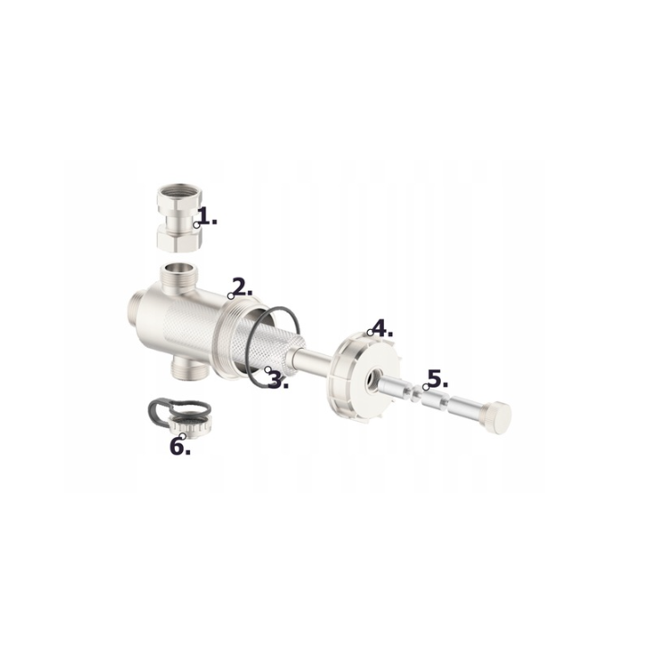 SEPARATOR MAGNETYCZNY DO ZANIECZYSZCZEń Z FILTREM HYDROLAND 1 CAL