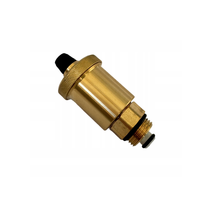 ODPOWIETRZNIK AUTOMATYCZNY PIONOWY 1/2" Z ZAWOREM ODCINAJĄCYM