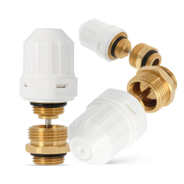 ZAWÓR TERMOSTATYCZNY DO ROZDZIELACZA M30X1.5 + NYPEL 1/2X3/4" WKŁADKA