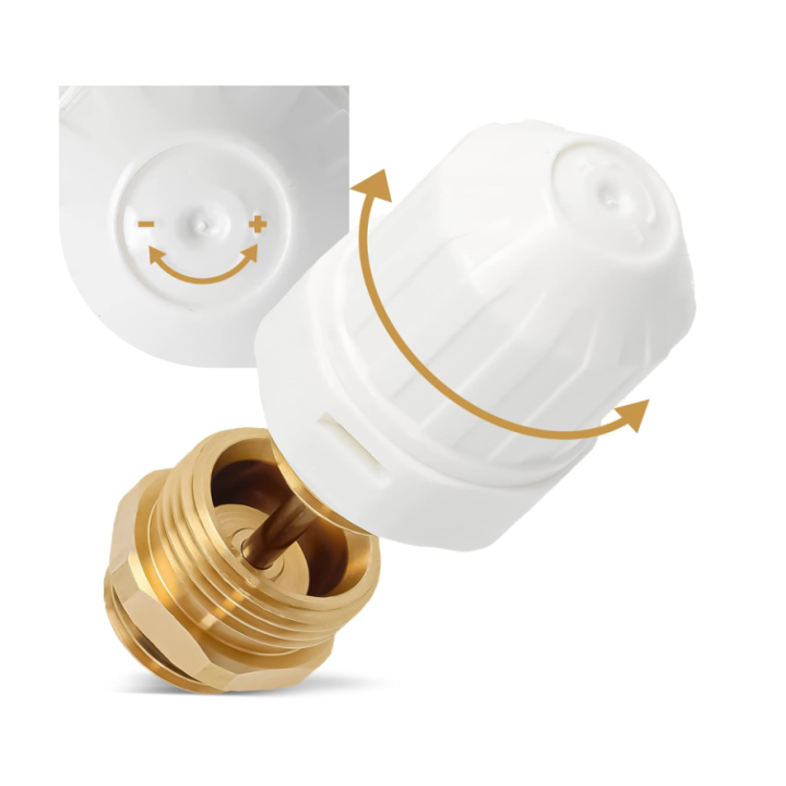 ZAWÓR TERMOSTATYCZNY DO ROZDZIELACZA M30X1.5 + NYPEL 1/2X3/4" WKŁADKA