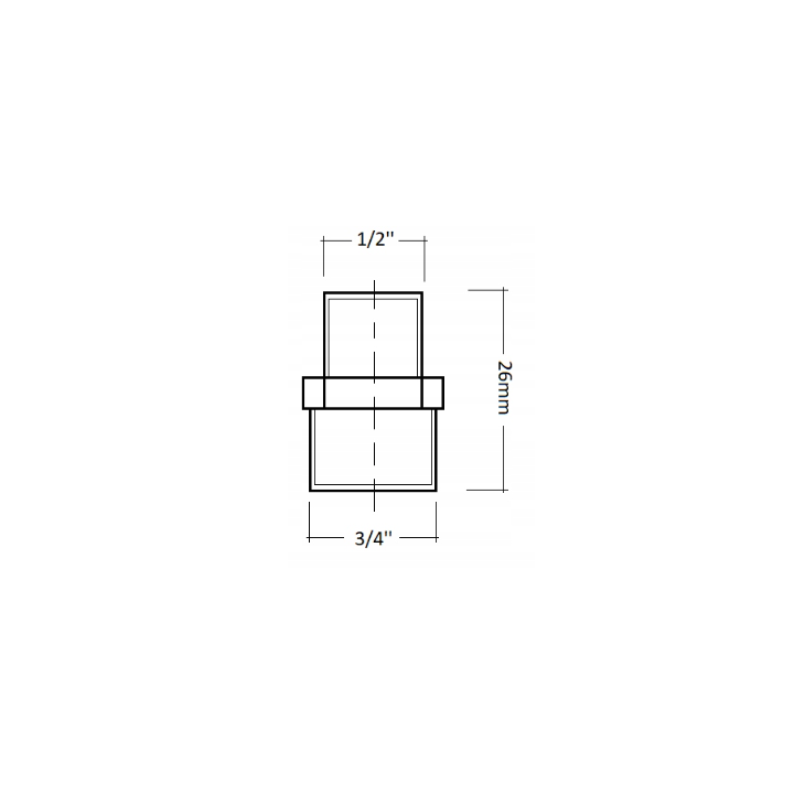 ZAWÓR TERMOSTATYCZNY DO ROZDZIELACZA M30X1.5 + NYPEL 1/2X3/4" WKŁADKA