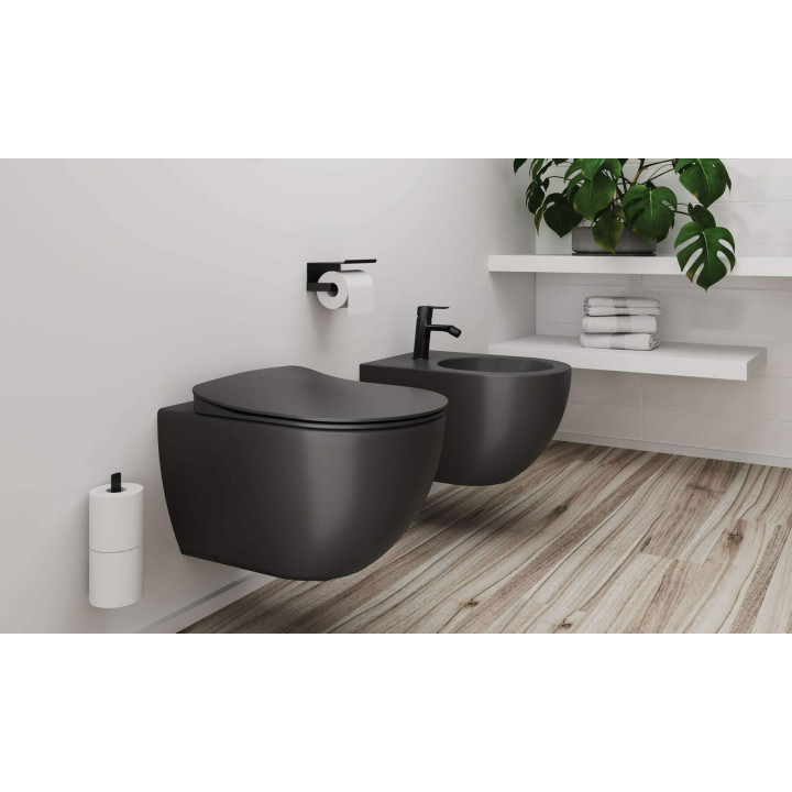 Bidet wiszący antracyt, titanium CDE DBPW