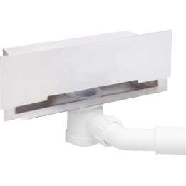 Odpływ liniowy ścienny 30 cm - ruszt pełny stal KOW 003D
