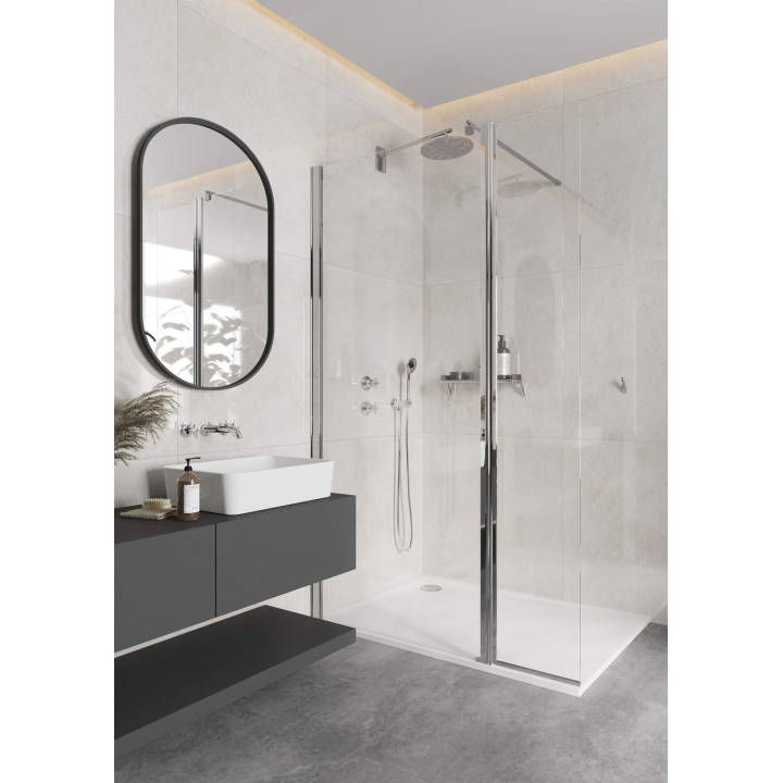 Ścianka prysznicowa / walk-in systemu Kerria Plus 80 cm chrom KTS 038P