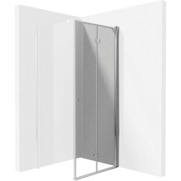 Drzwi prysznicowe systemu Kerria Plus 80 cm - składane chrom KTSX042P