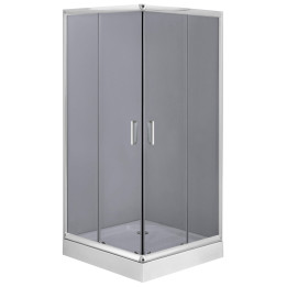 Kabina prysznicowa kwadratowa 90 cm chrom KYC 441K