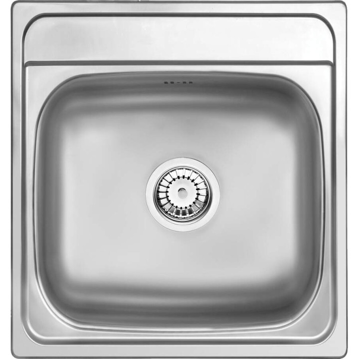 Zlewozmywak stalowy 1-komorowy dekor stal ZHM 3100