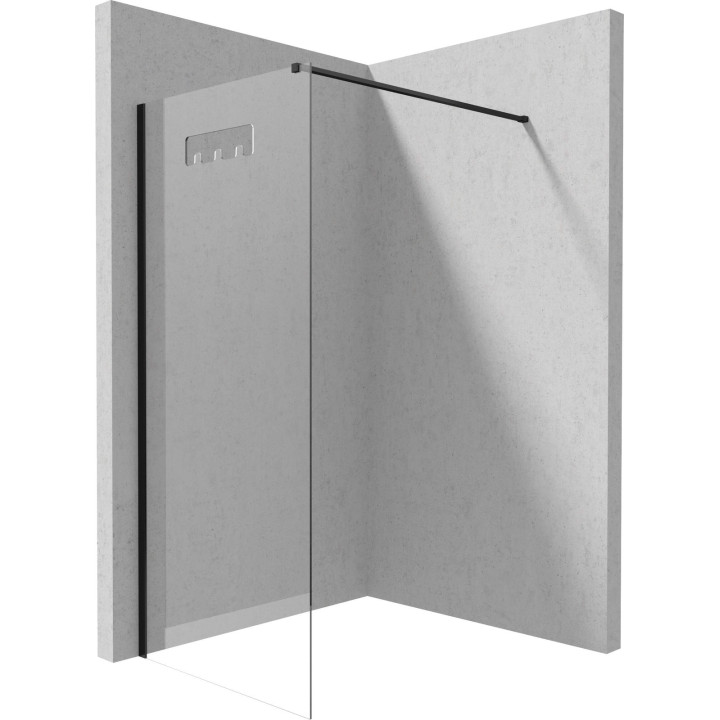 Kabina prysznicowa walk-in 100 cm nero KQM N30P