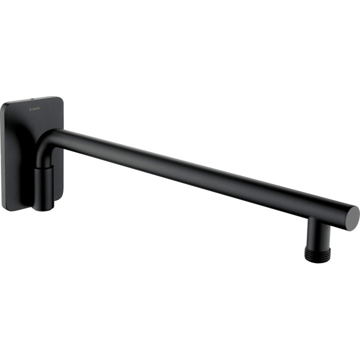 Wylewka prysznicowa ścienna ruchoma - 400 mm nero NAC N40K
