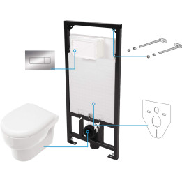 Zestaw WC podtynkowy 6 w 1