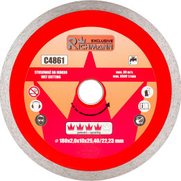 TARCZA DIAM. PEŁNA CIENKA 180x2x25,4/22,23 MM