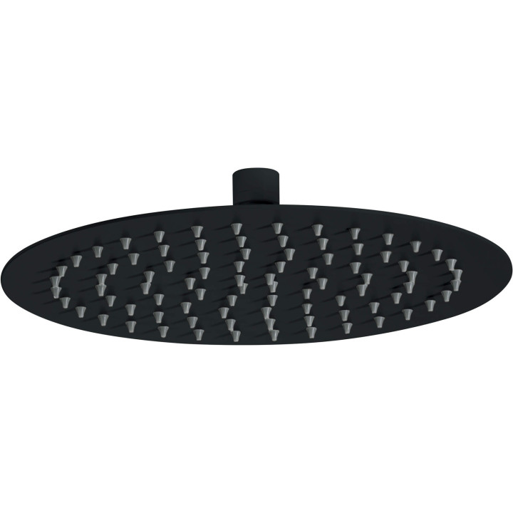 Głowica prysznicowa okrągła - 250 mm nero NAC N10K