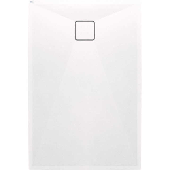 Brodzik granitowy prostokątny 100x70 cm biały KQR A75B