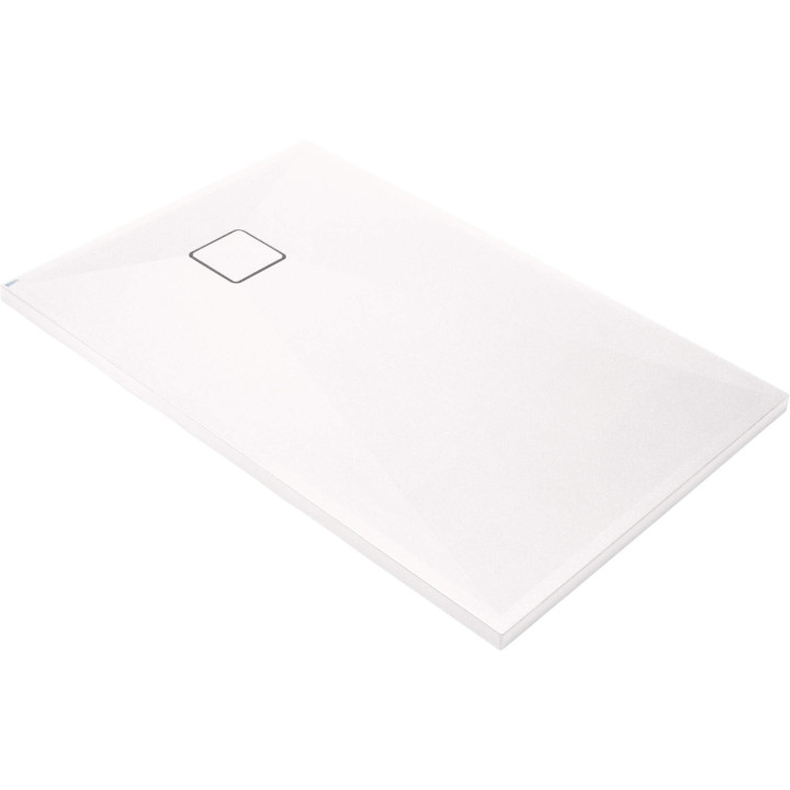 Brodzik granitowy prostokątny 120x70 cm biały KQR A73B