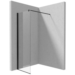 Ścianka prysznicowa / walk-in systemu Kerria Plus - 60 cm nero KTS N86P