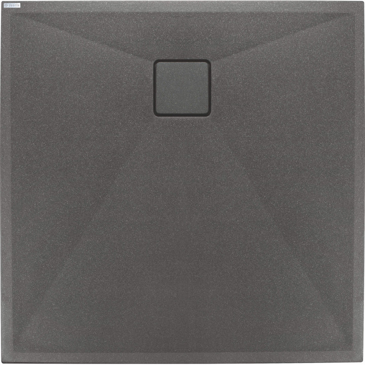 Brodzik granitowy kwadratowy 80x80 cm antracyt metalik KQR T42B