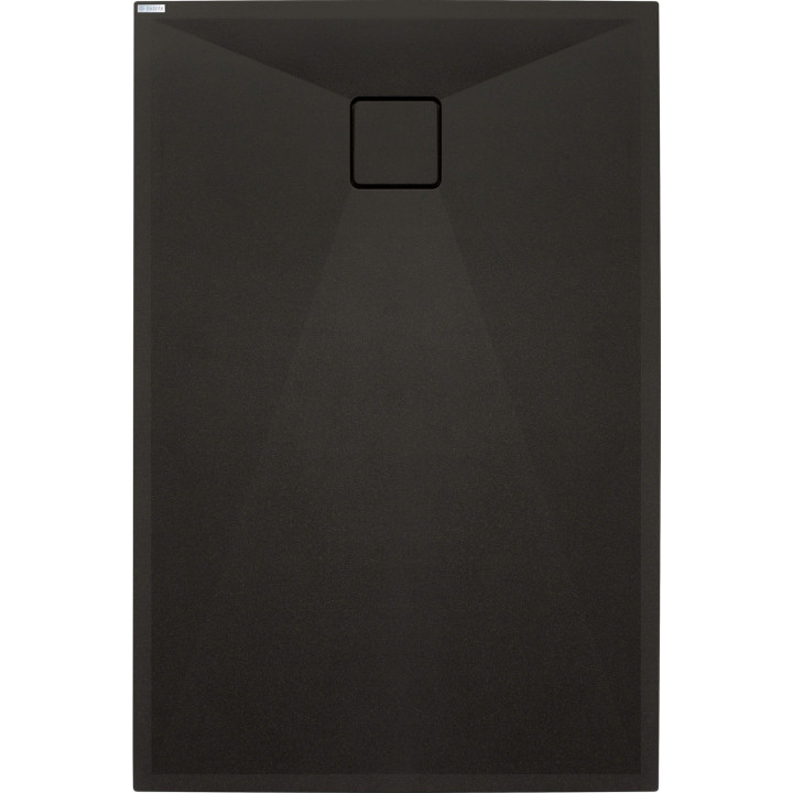 Brodzik granitowy prostokątny 120x70 cm nero KQR N73B