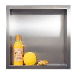 WALL-BOX ONE - Półka wnękowa INOX 30x30x7 cm