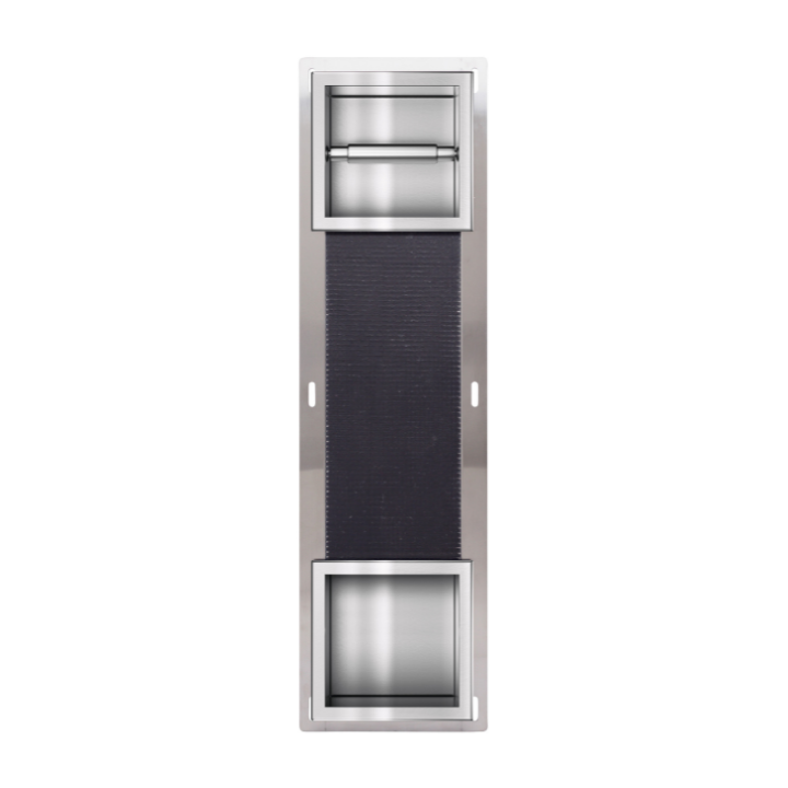 WALL-BOX PAPER 2 Inox - Magazynek z podajnikiem papieru