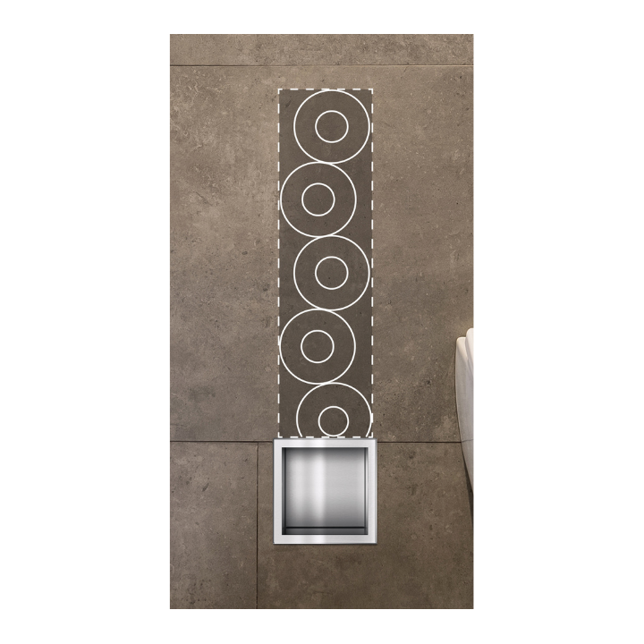 WALL-BOX PAPER 3 - Magazynek na papier INOX