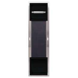 WALL-BOX PAPER 2 Black - Magazynek z podajnikiem papieru czarny