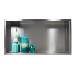 WALL-BOX ONE - Półka wnękowa INOX 60x30x10 cm