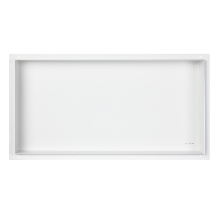 WALL-BOX No Rim White - Półka wnękowa bezramkowa biała 60x30x10 cm