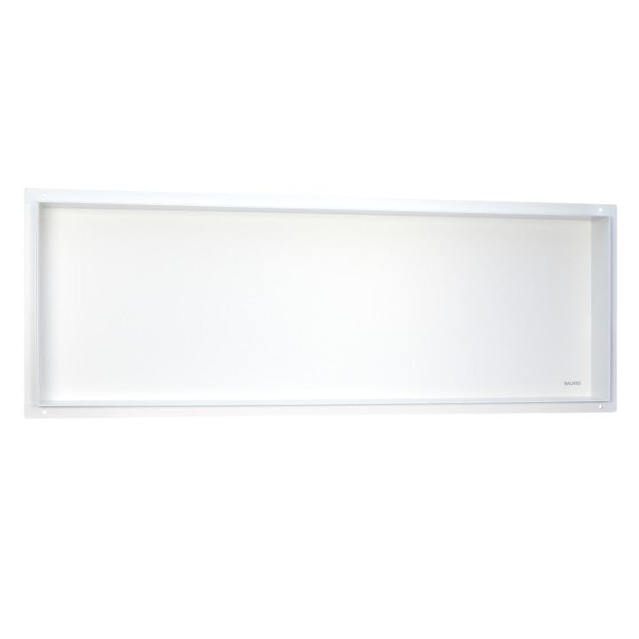 WALL-BOX No Rim White - Półka wnękowa bezramkowa biała 90x30x10 cm