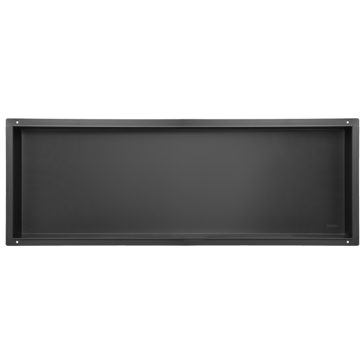 WALL-BOX No Rim Black - Półka wnękowa bezramkowa czarna 90x30x7 cm