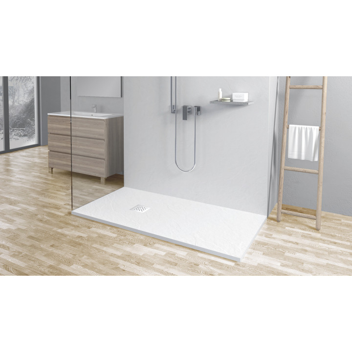 Stone Tray - Brodzik kompozytowy "F" Biały 80x120x2,5