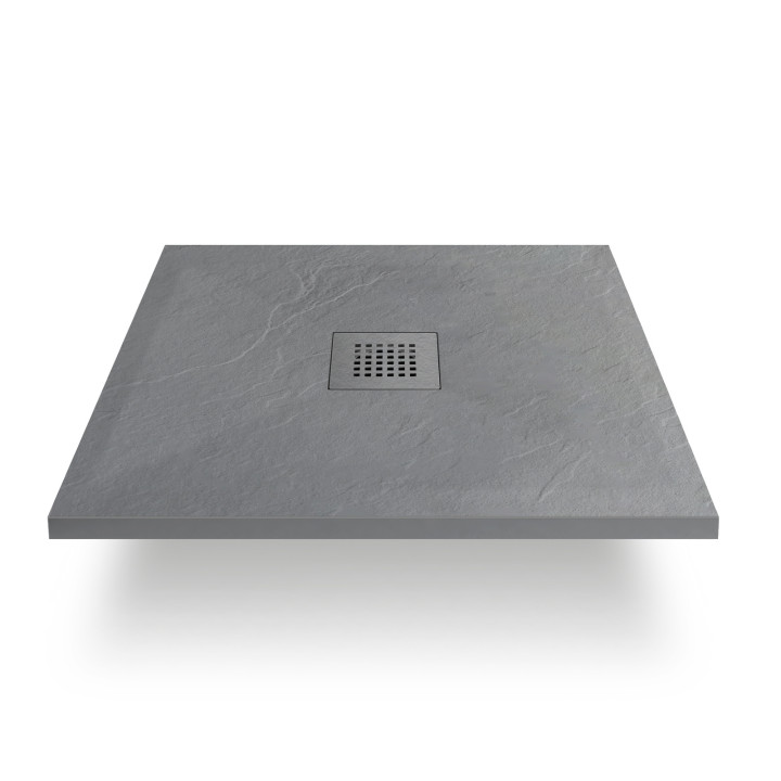 Stone Tray - Brodzik kompozytowy "F" Jasnoszary 90X90x2,5