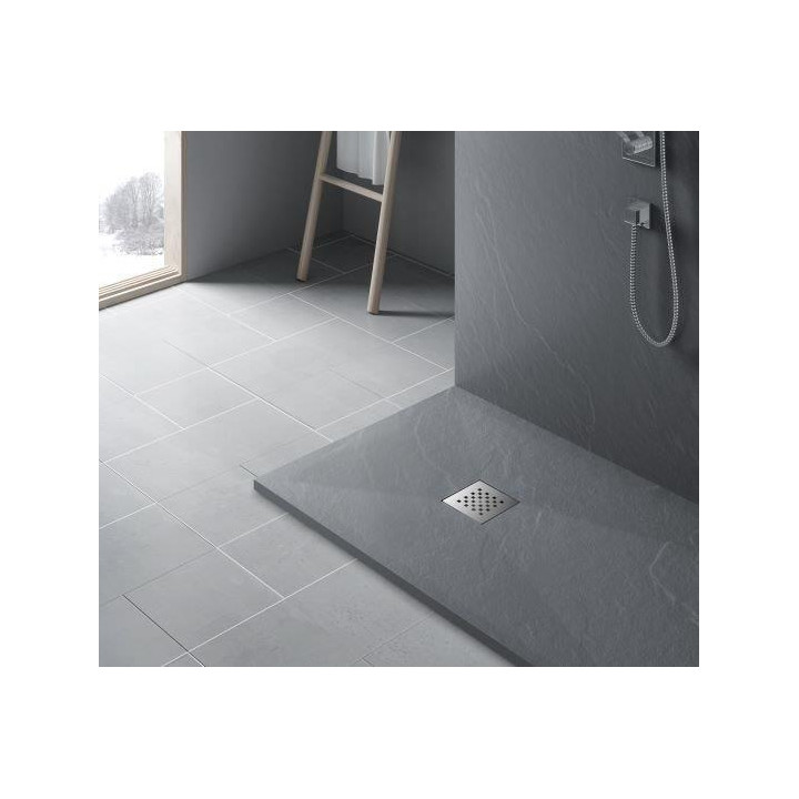Stone Tray - Brodzik kompozytowy "F" Ciemnoszary 80x120x2,5