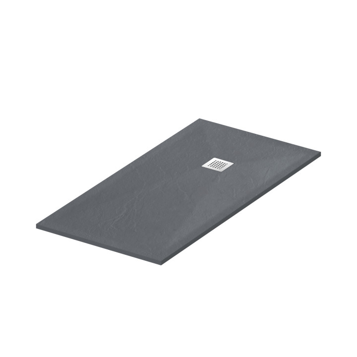 Stone Tray - Brodzik kompozytowy "F" Ciemnoszary 90x100x2,5