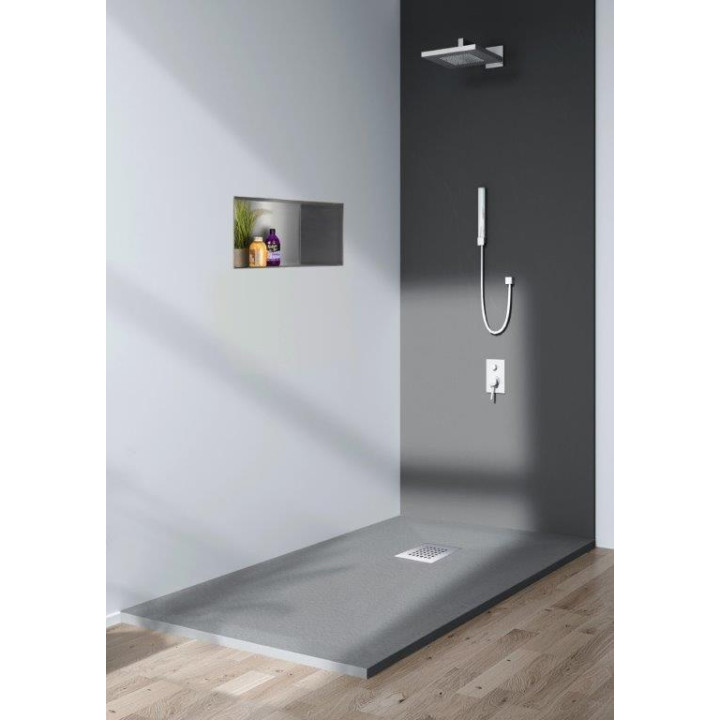 Stone Tray - Brodzik kompozytowy "F" Ciemnoszary 90x110x2,5