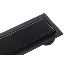 G-Drain Next Odpływ liniowy 90 cm ze szklanym panelem Double Dark
