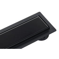 G-Drain Next Odpływ liniowy 90 cm ze szklanym panelem Double Dark