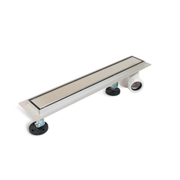 Odpływ boczny 2w1 Odpływ liniowy 60 cm z bocznym syfonem dwustronny chrom