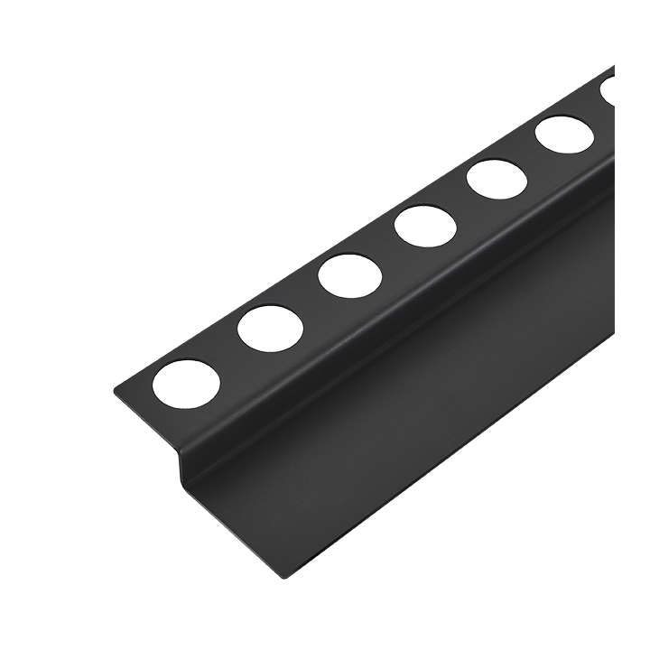 Listwa spadkowa podłogowa czołowa 130 cm czarna
