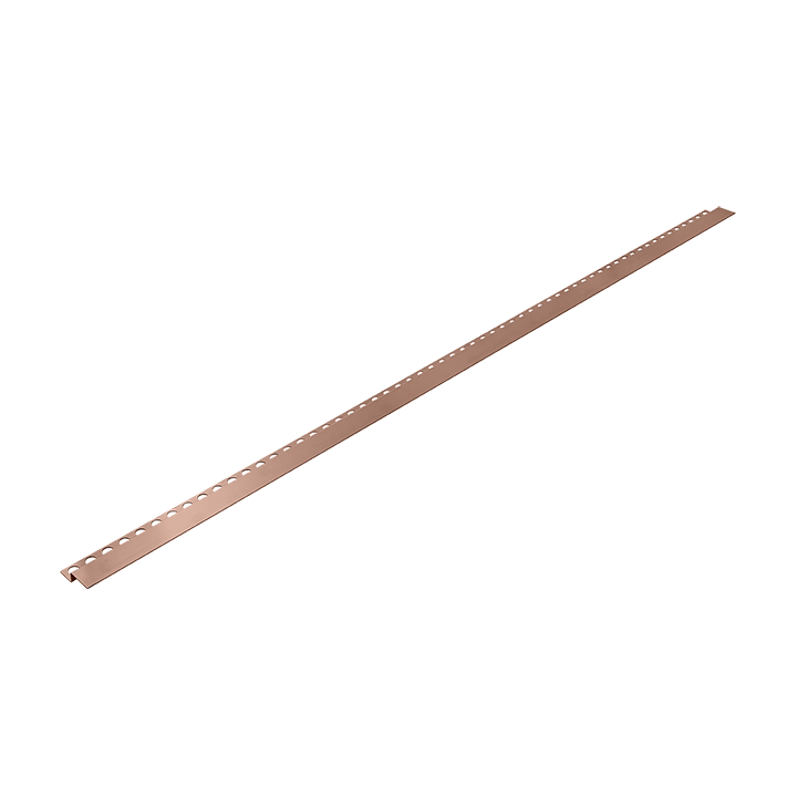 Listwa spadkowa podłogowa czołowa 130 cm miedziana