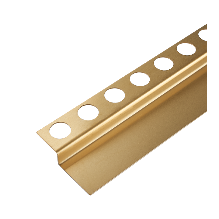 Listwa spadkowa podłogowa czołowa 130 cm złota