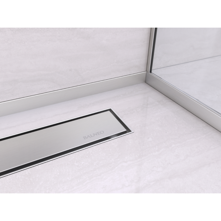 Listwa spadkowa podłogowa prawa 120 cm inox