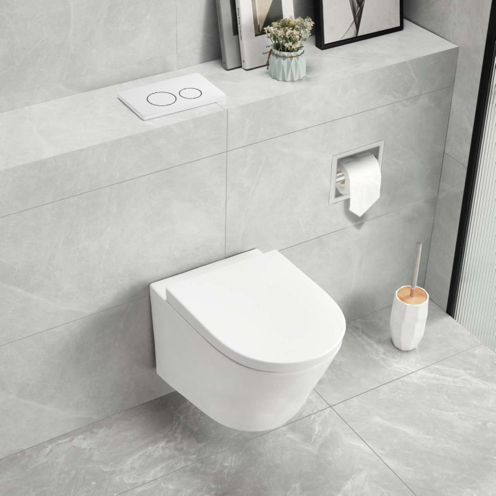 Przycisk spłukujący do WC OXO biały