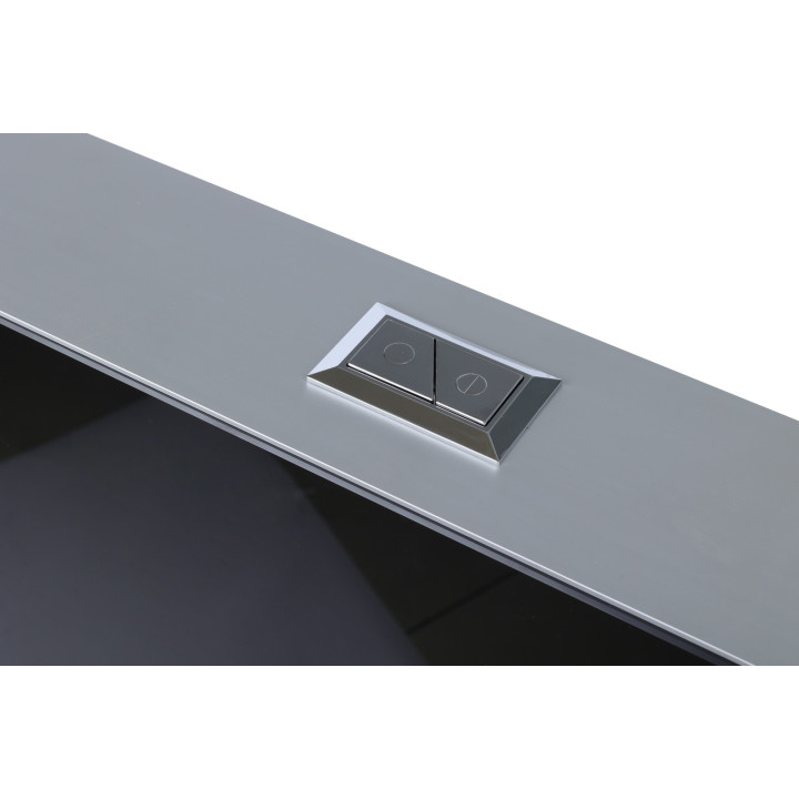 Stelaż natynkowy WC szklany czarny Fix-Frame Glass Black