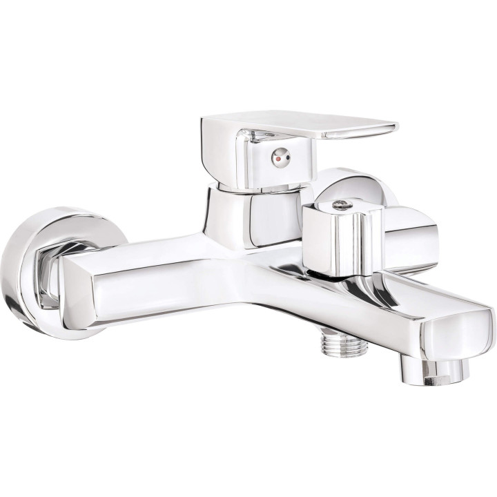 Bateria wannowa ścienna chrom BLO 010M