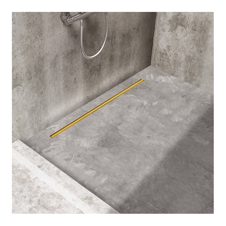Slim&Low ProLine Gold Odpływ liniowy 80 cm złoty