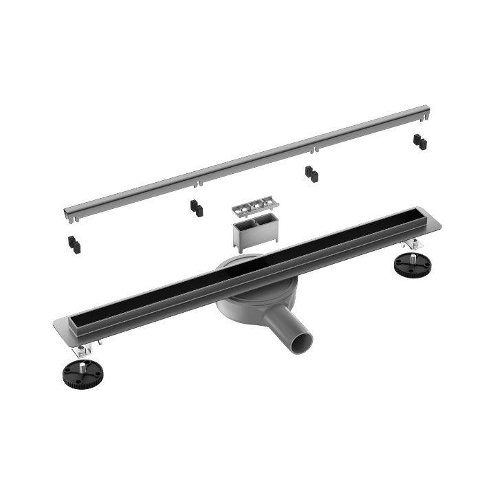 Slim&Low ProLine Gun Metal Odpływ liniowy 70 cm grafitowy