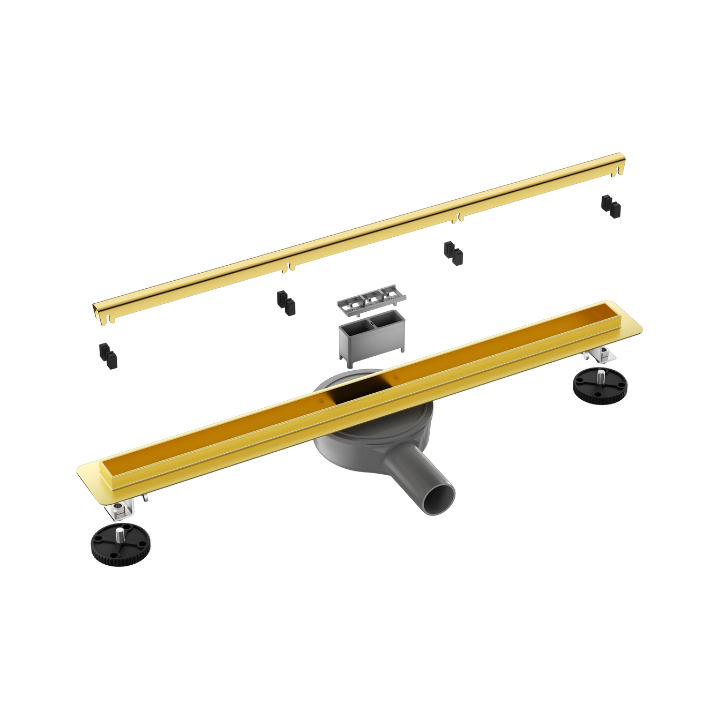 Slim&Low ProLine Mirror Gold Odpływ liniowy 60 cm złoty lustrzany
