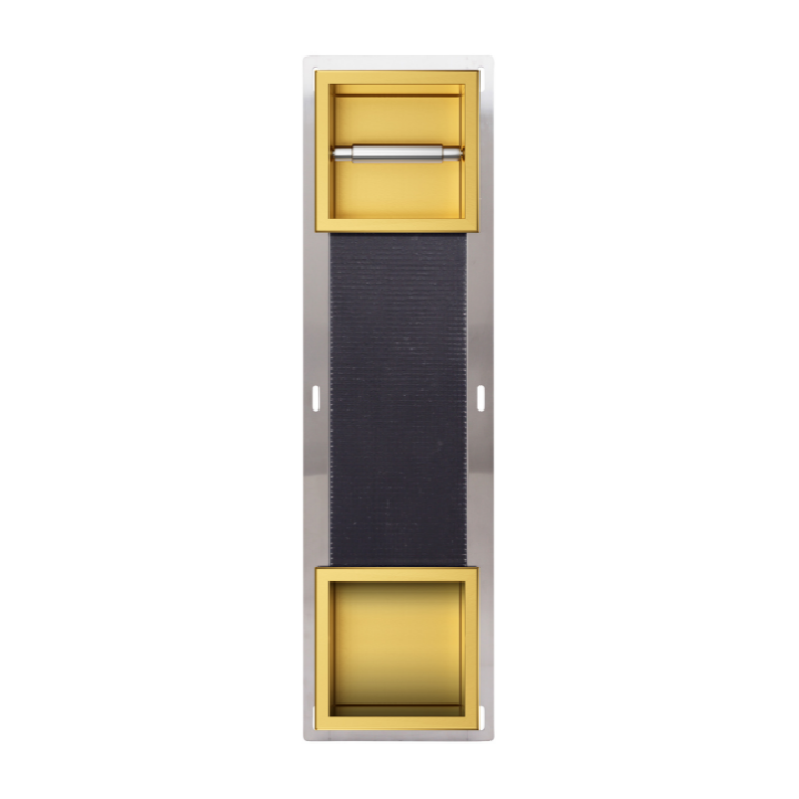 WALL-BOX PAPER 2 Gold - Magazynek z podajnikiem papieru złoty