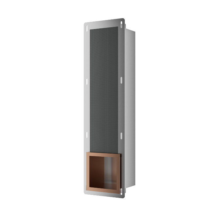WALL-BOX PAPER 3 Copper - Magazynek na papier miedziany
