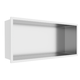 WALL-BOX ONE Inox Półka wnękowa ze stali nierdzewnej 45x20x10 cm